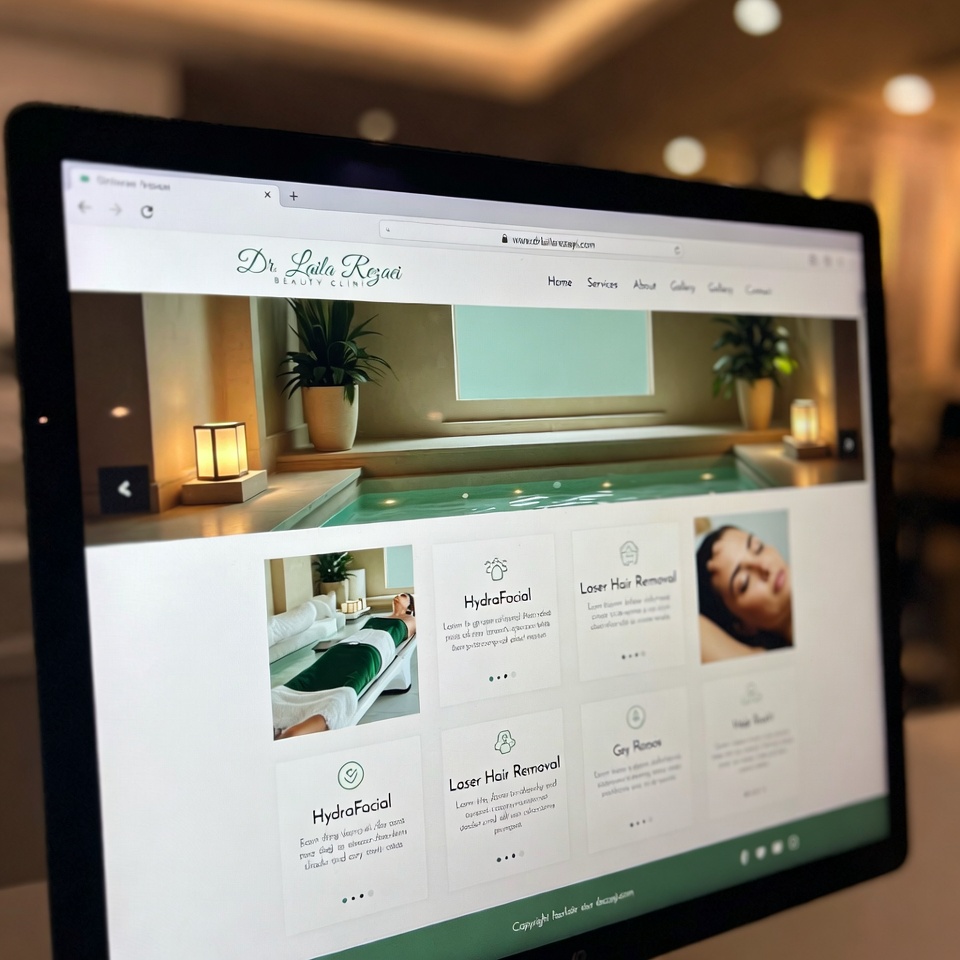 نمونه طراحی سایت پزشکی ریسپانسیو