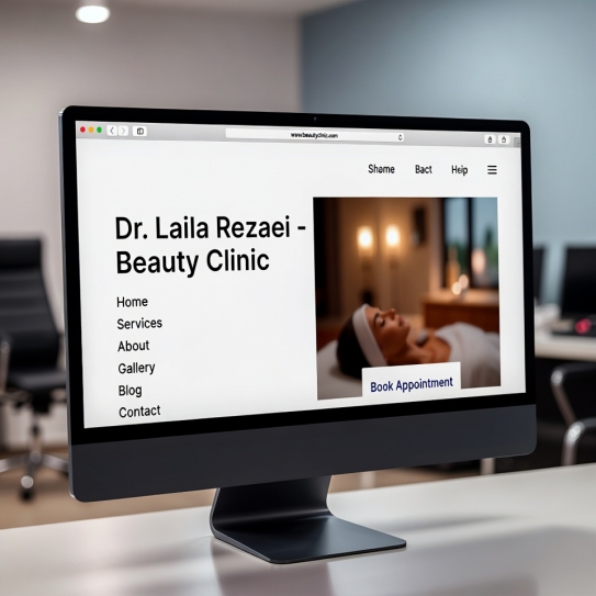 طراحی سایت پزشکی دکتر لیلا رضایی